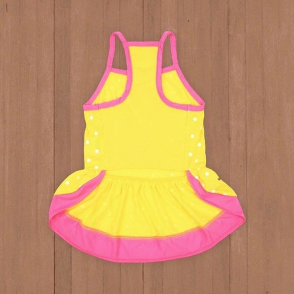 NWT Vibrant Life Yellow Polka Dot Dog Dress - Picture 4 of 14